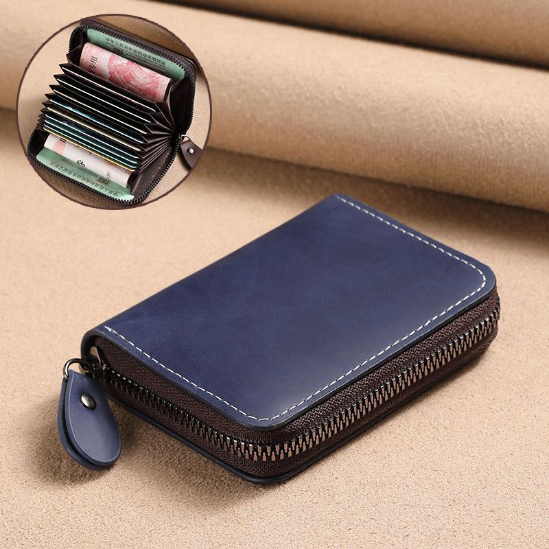 Zippered Leather Wallet