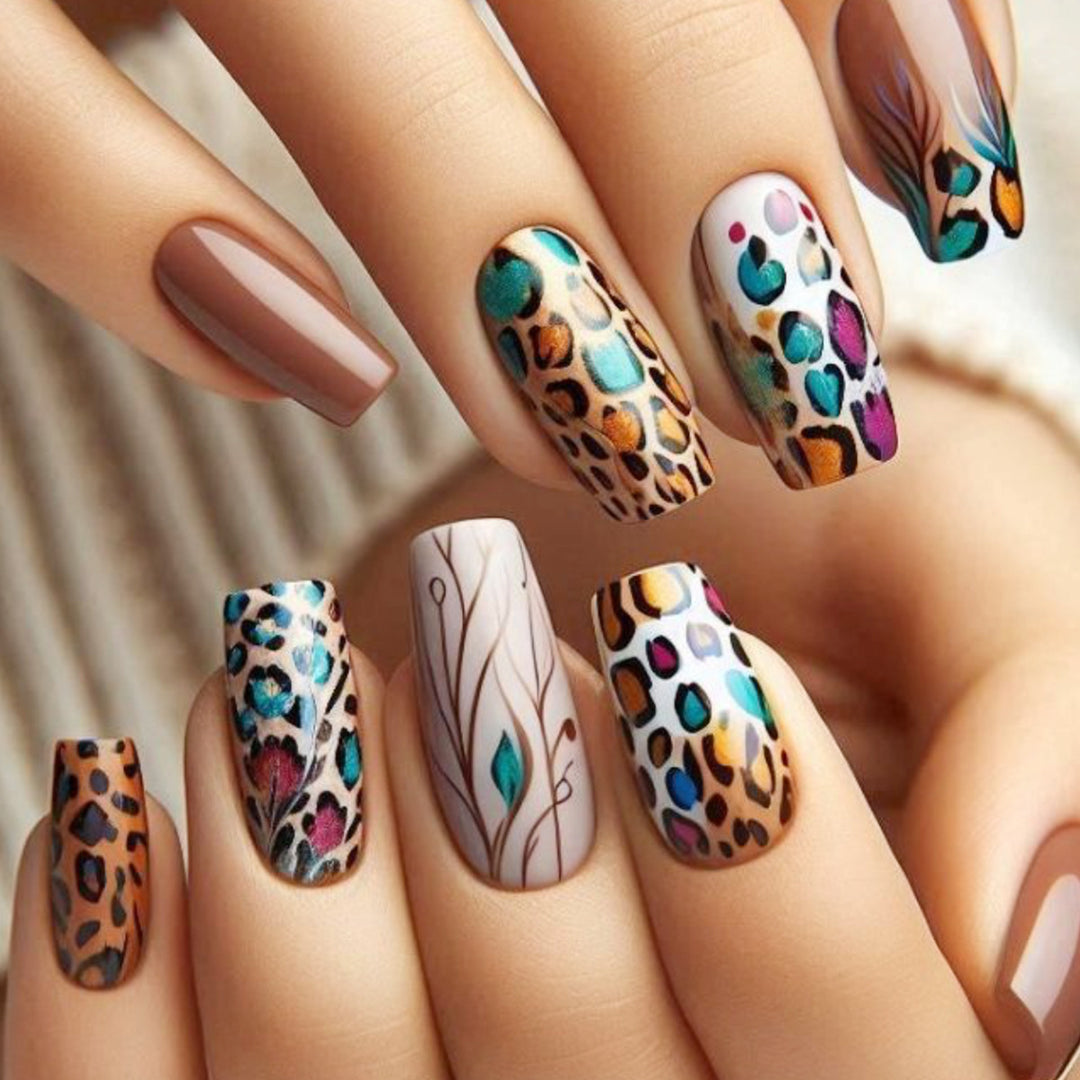 Exotic Animal Print Nail Art Set Kalsten