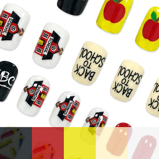 Creative Back-to-School Nail Art Set Kalsten