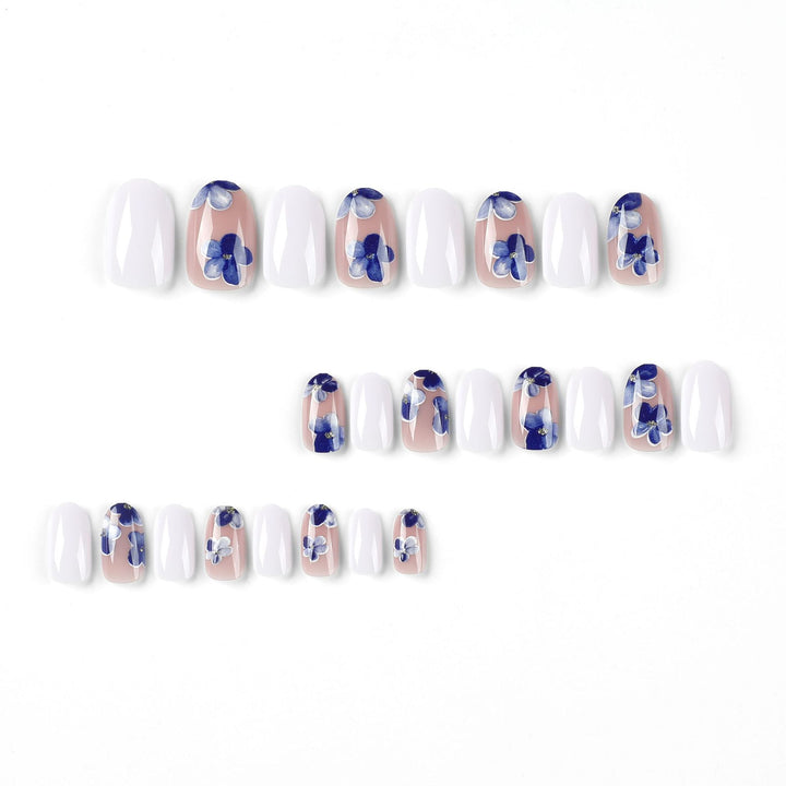 Artful Nail Extensions with Floral Accents Kalsten