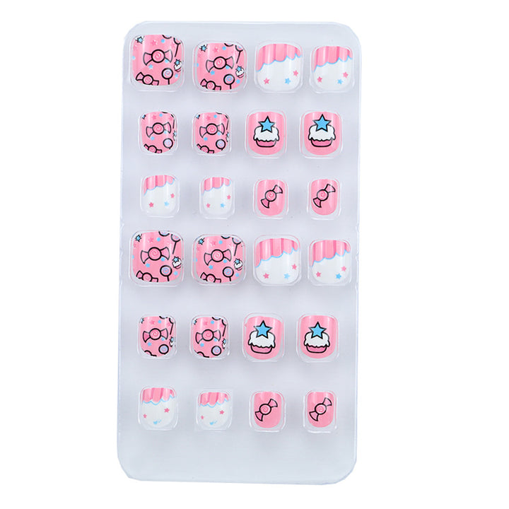 Playful Cartoon Animal Press-On Nail Set Kalsten