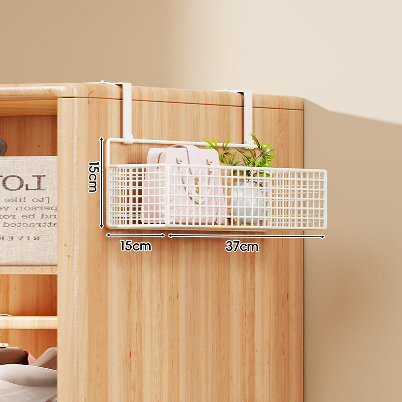 Over-the-Door Multi-Tier Metal Grid Hanging Storage Organizer