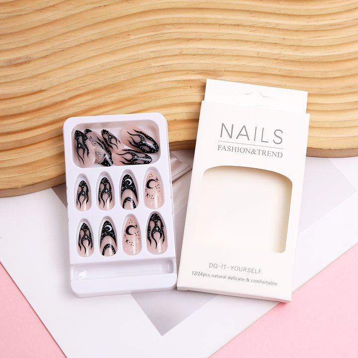 Artistic Flame Design Press-On Nail Set Kalsten