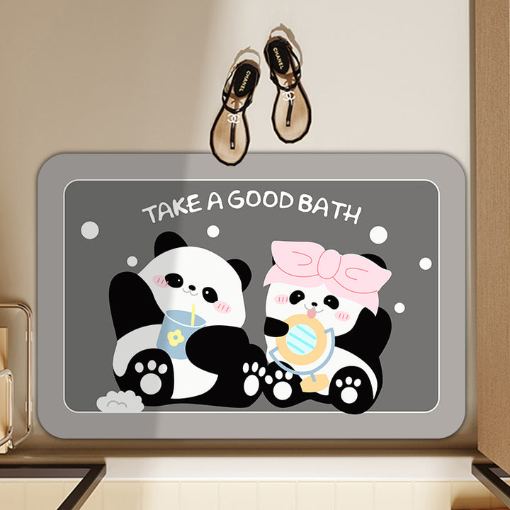 Playful Animal-Themed Bath Mat