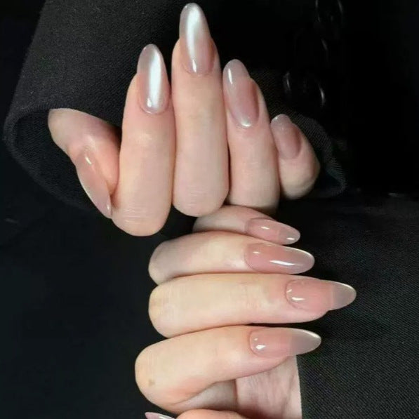 Premium Glossy Almond Shape Nail Extensions Kalsten