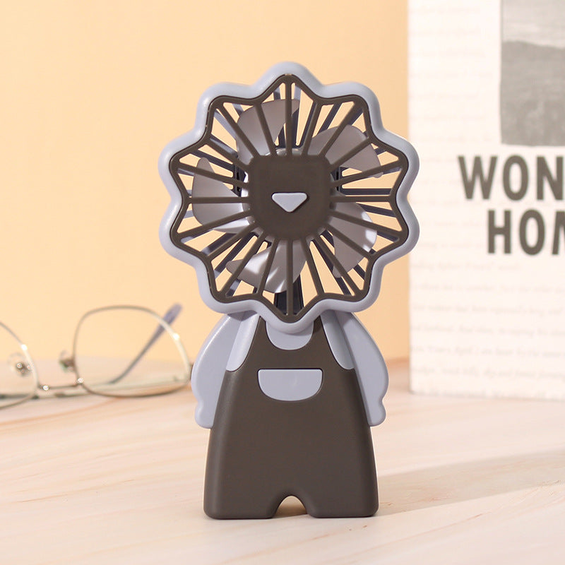 Women creative mini handheld fan with floral pattern Kalsten