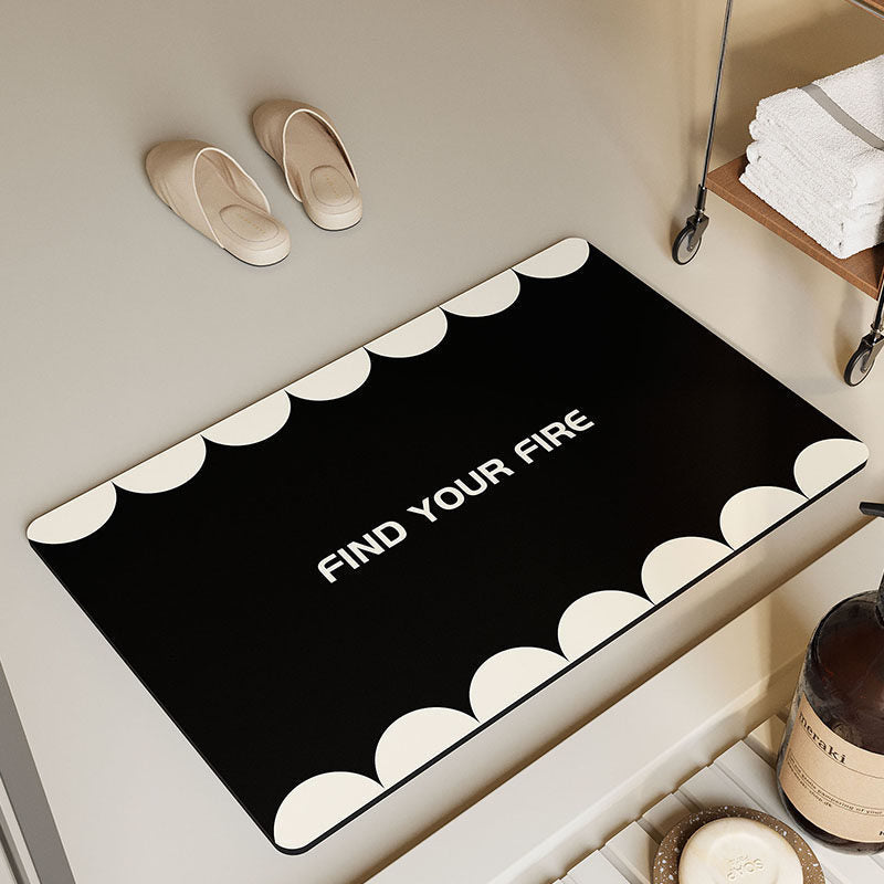 Piano Keys Design Bath Mat Kalsten