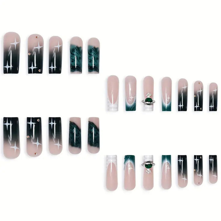 Artistic Press-On Nail Art Extensions Kalsten