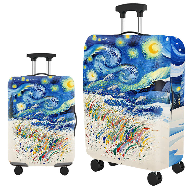 Tropical Leaf Print Hard Shell Luggage Kalsten