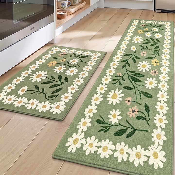 Floral Patterned Kitchen Mat Set Kalsten