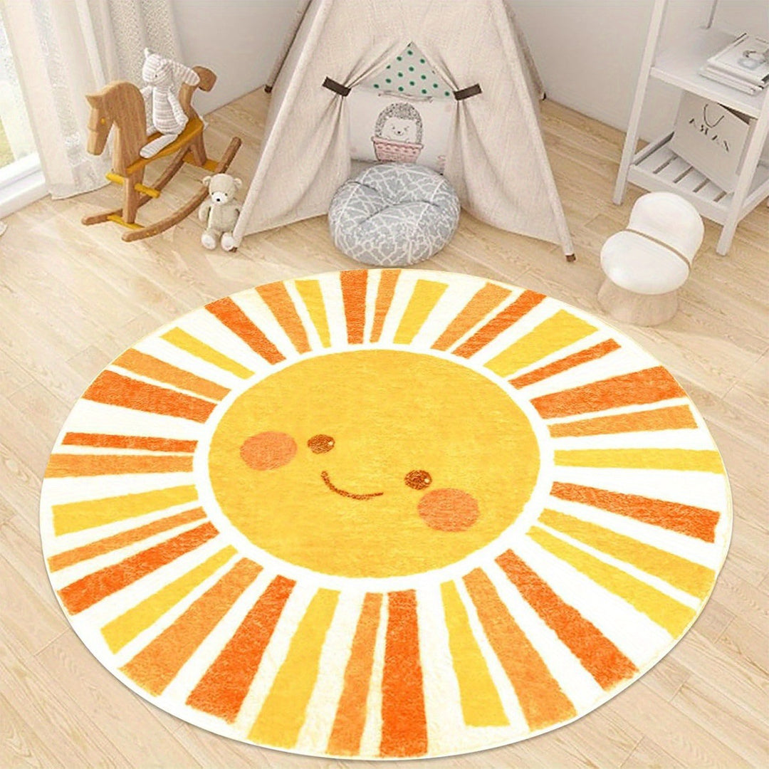 Fun Cartoon Character Round Area Rug