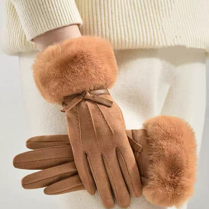 Plush Fur Cuff Gloves Kalsten
