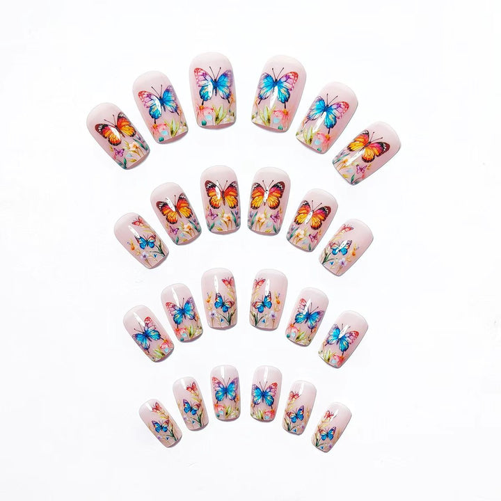 Elegant Butterfly Nail Art Kalsten