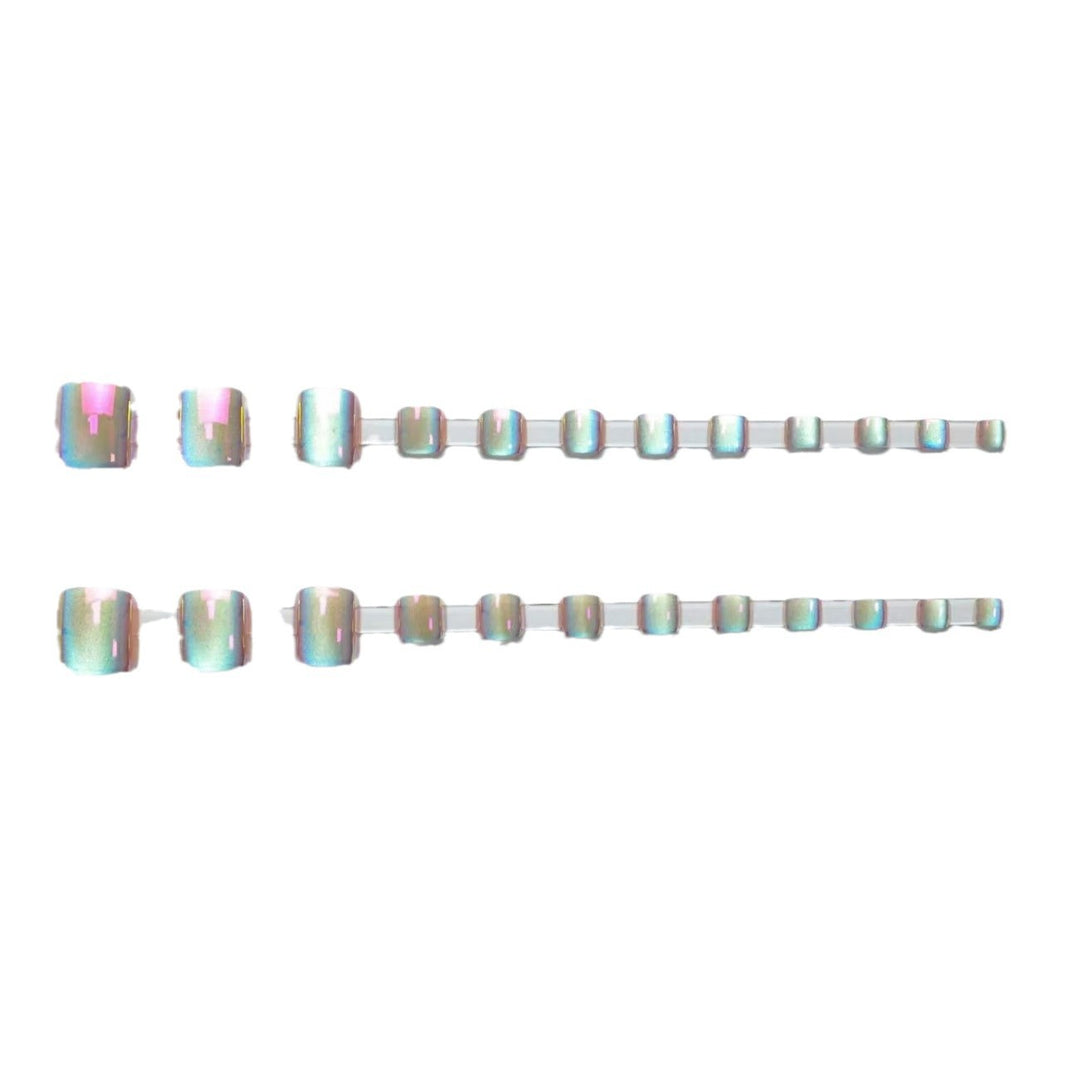 Artistic Holographic Press-On Nail Tips Kalsten