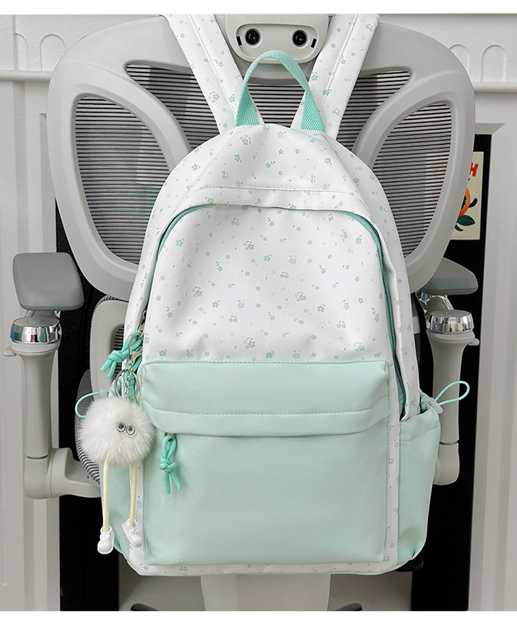 Mini backpack with floral design and practical organizer compartments Kalsten