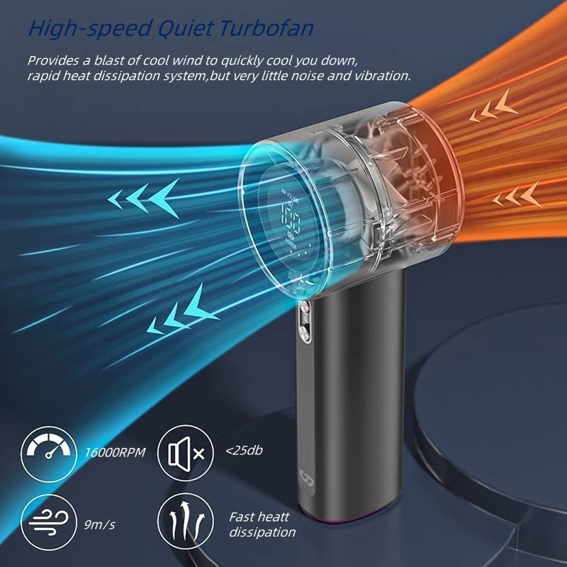 Ladies portable hand fan with digital control Kalsten