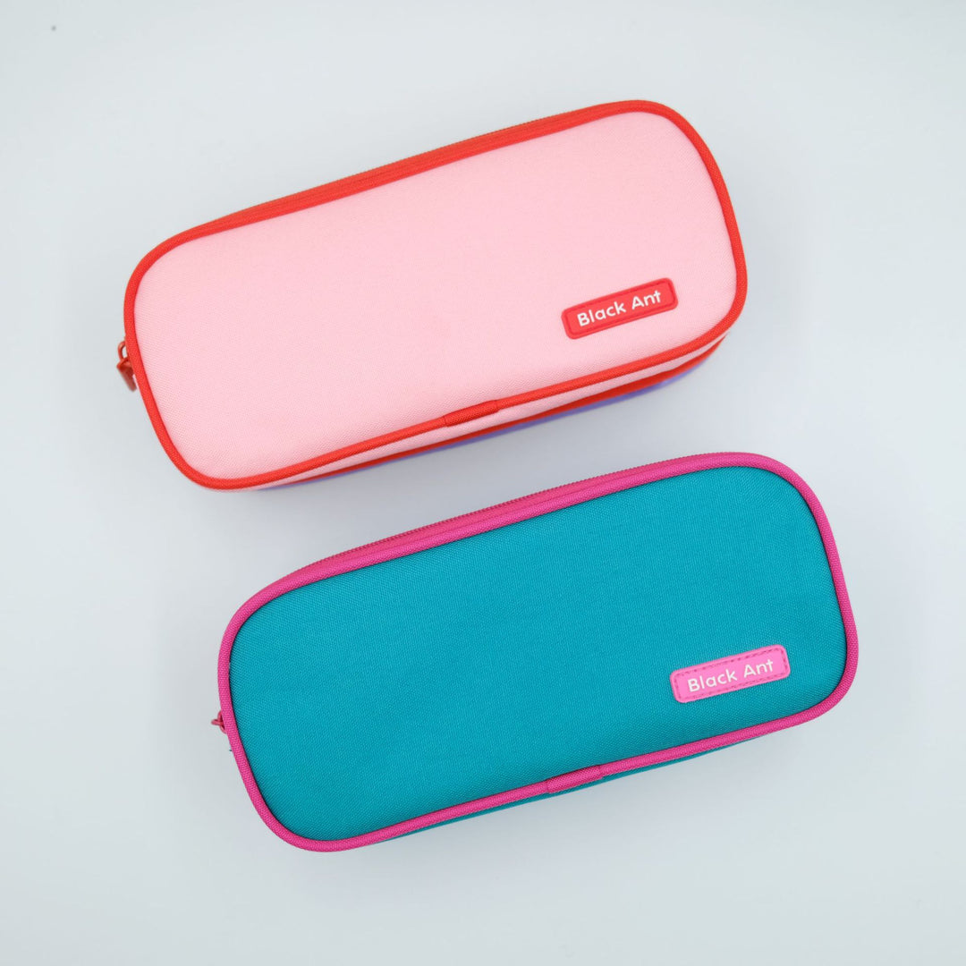 Multi-Compartment Zippered Stationery Organizer