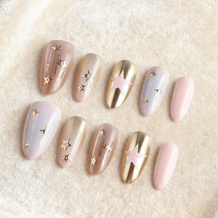 Star-Embellished Press-On Nail Set Kalsten