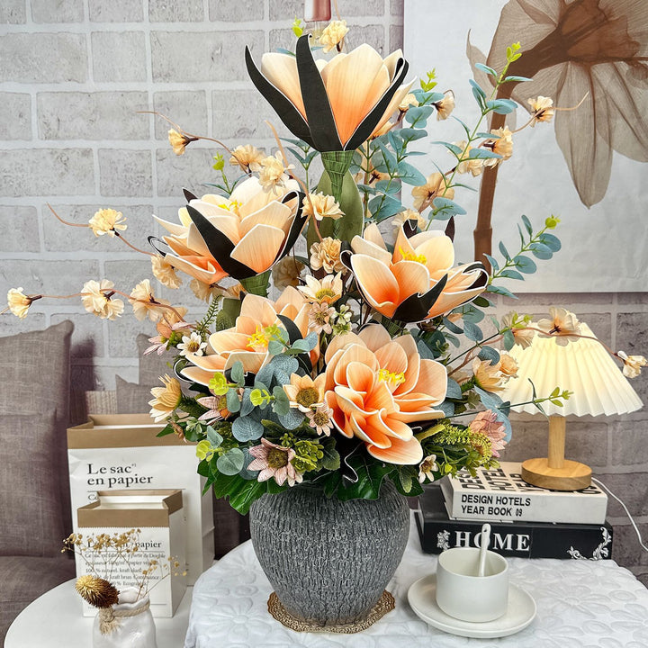 Elegant Lifelike Floral Centerpiece for Interior Decor