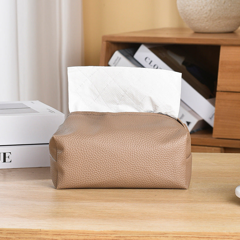 Premium Leather Tissue Box Cover Kalsten