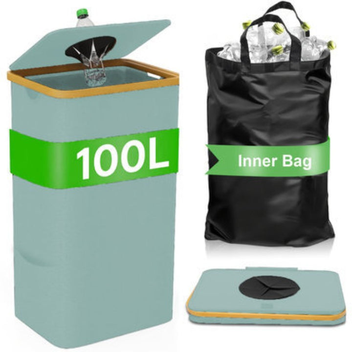 Multifunctional laundry storage box with bamboo lid Kalsten