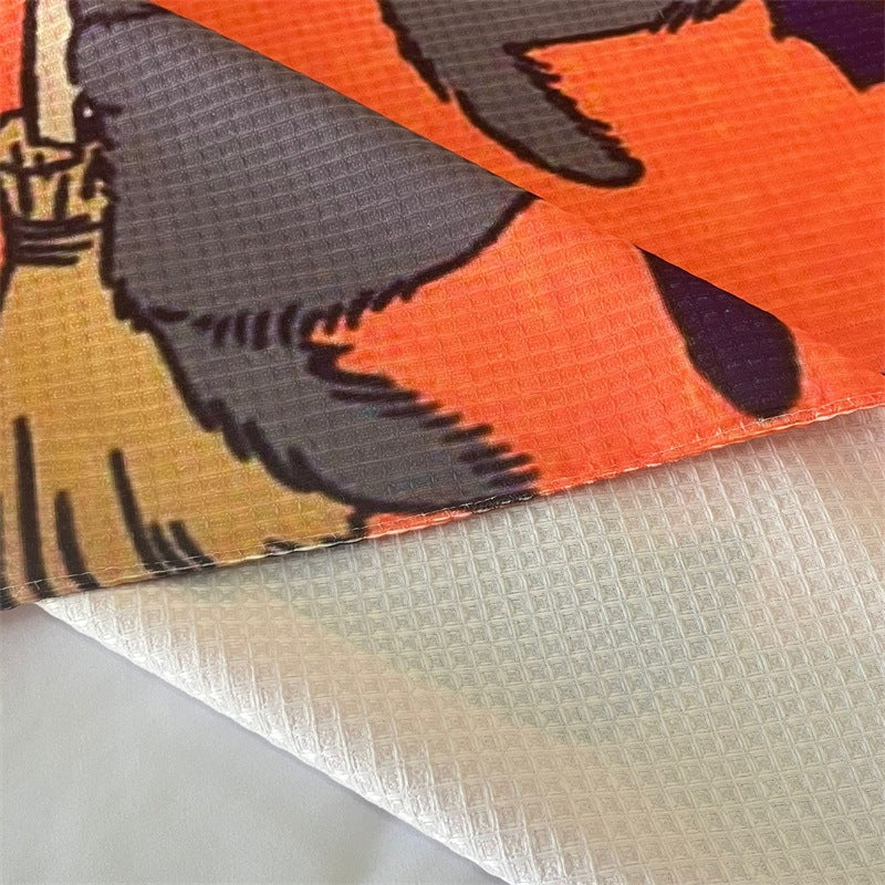 Cartoon Cat-Themed Cozy Throw Blanket