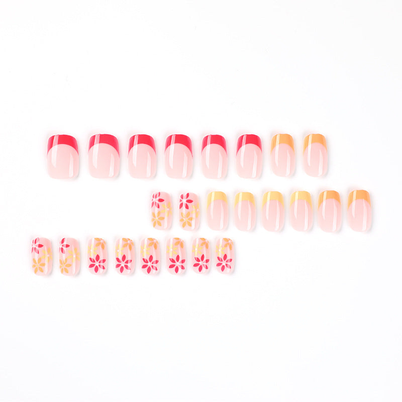 Artful nail art with delicate floral accents Kalsten