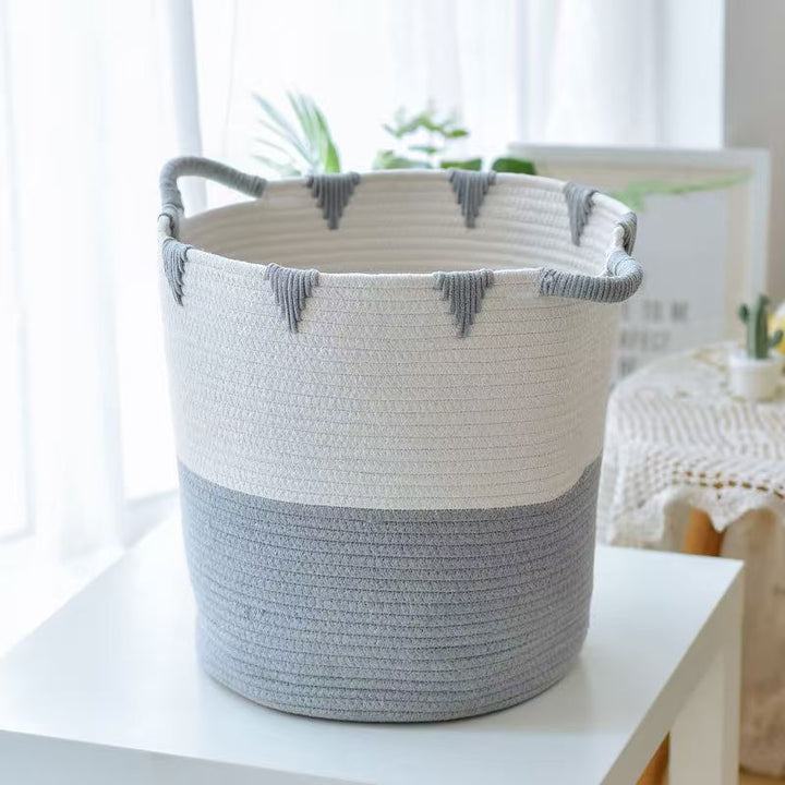 Handcrafted Natural Fiber Storage Basket