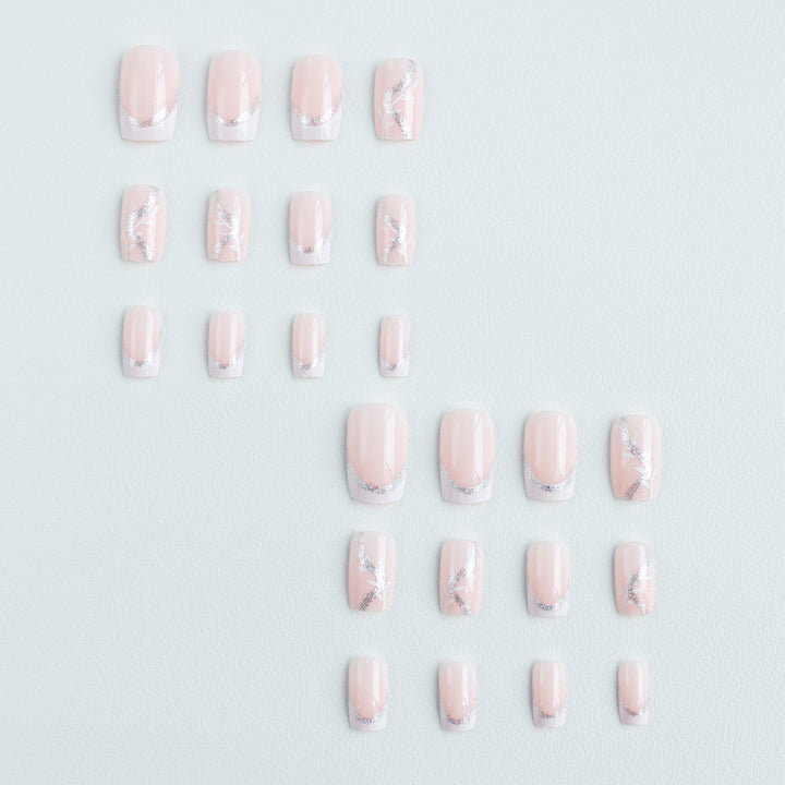 Elegant Floral Acrylic Nail Design