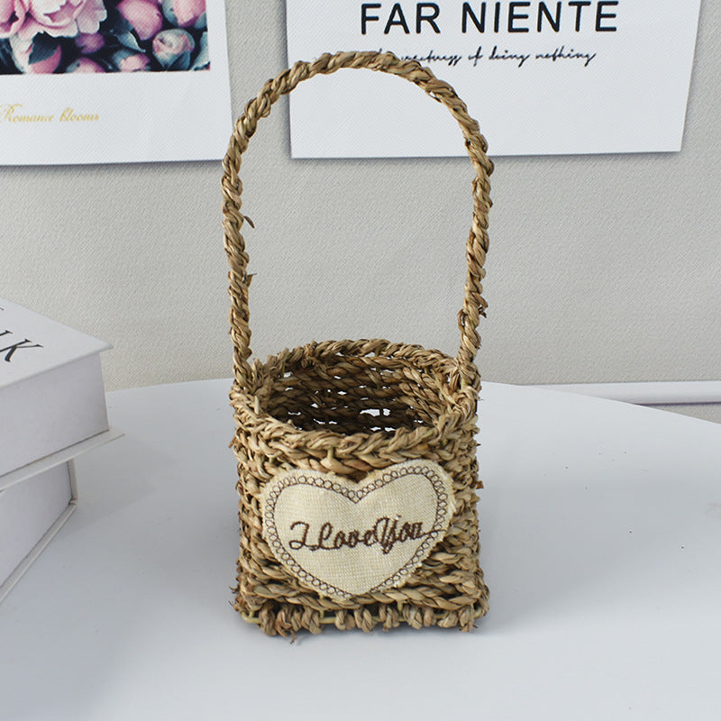 Handwoven Decorative Flower Basket Kalsten