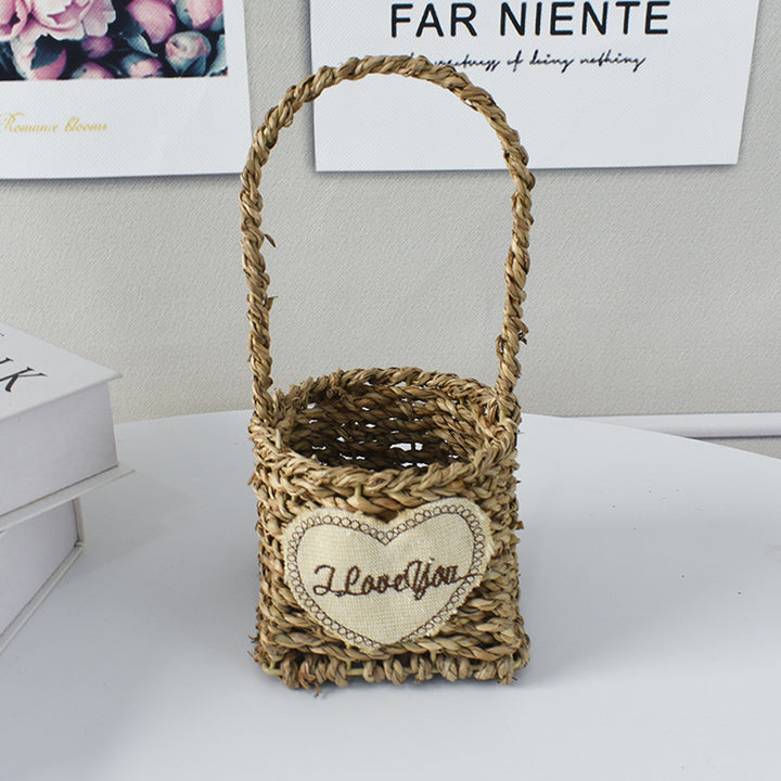 Handwoven Decorative Flower Basket Kalsten