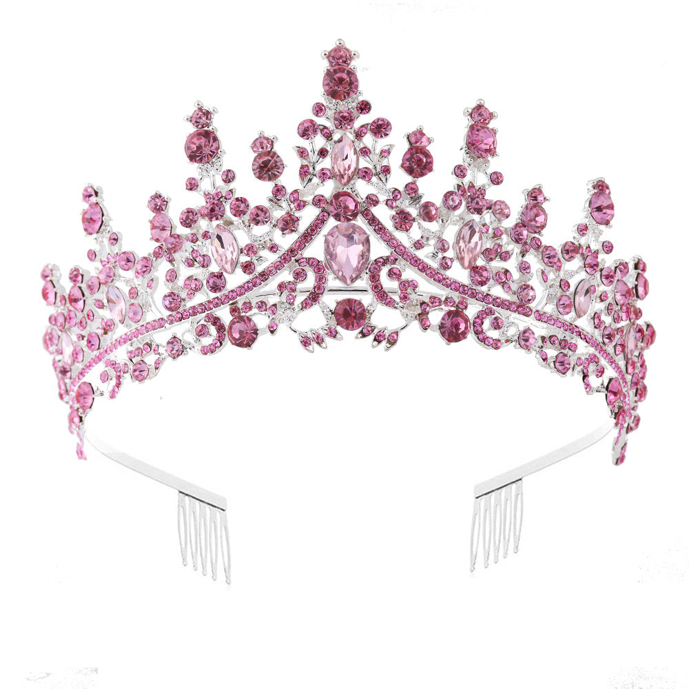Ladies Rhinestone Tiara with Sparkling Gemstones Kalsten