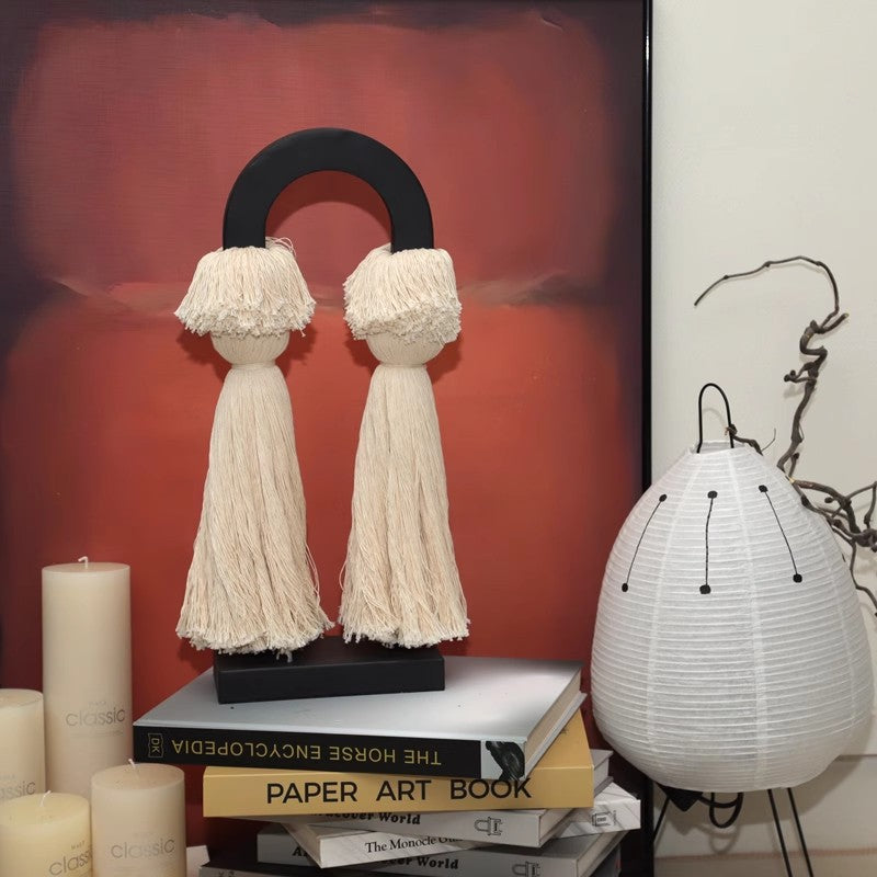 Decorative Fiber Tassel Sculpture