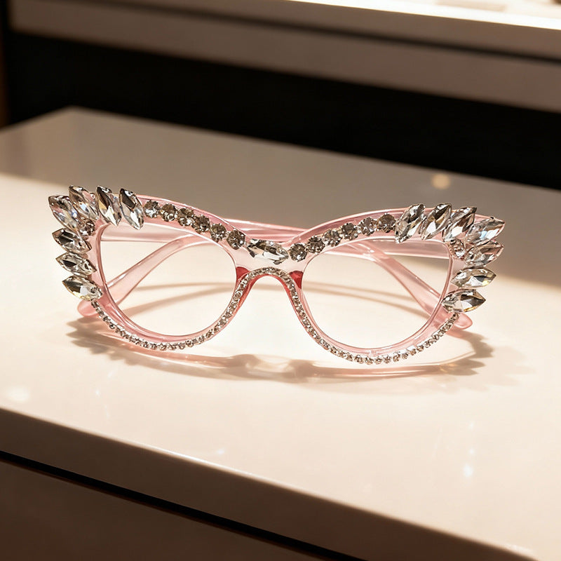 Luxury Cat-Eye Rhinestone Sunglasses Kalsten
