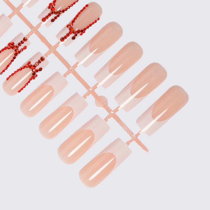 Artificial Nail Designs with Glitter Accents Kalsten