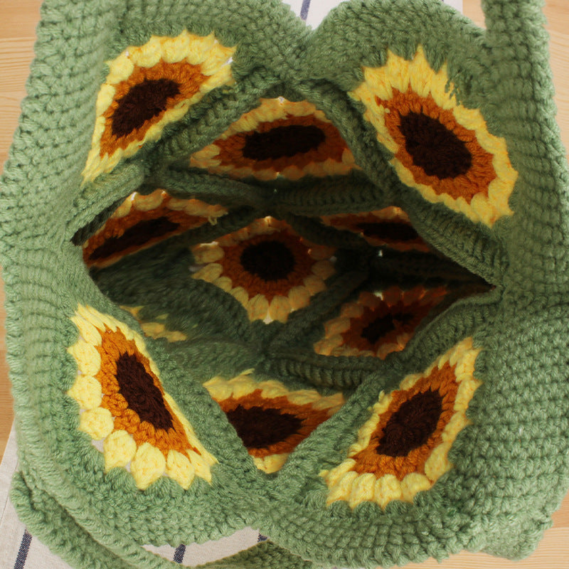 Handbag with Floral Crochet Patterns Kalsten