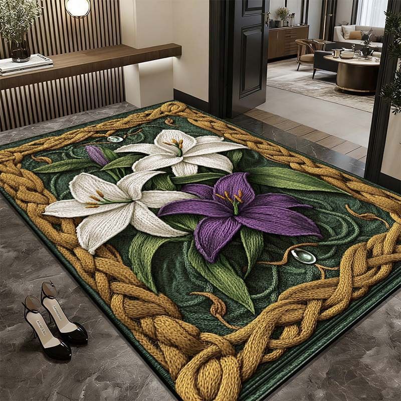 Artistic Floral Area Rug