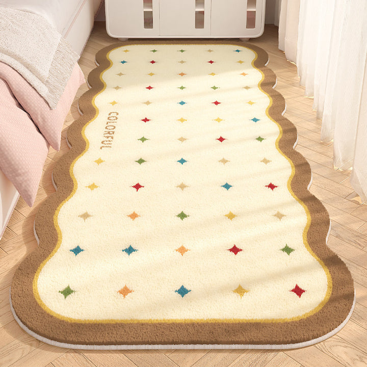 Cozy Heart-Shaped Plush Area Rug