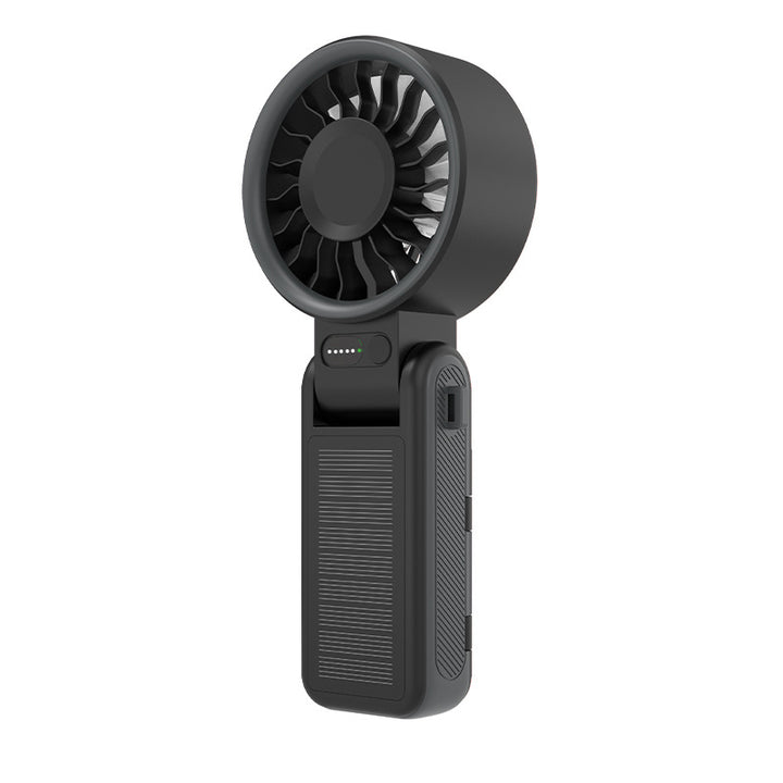 Unisex Portable Rechargeable Handheld Fan with Solar Charging Kalsten