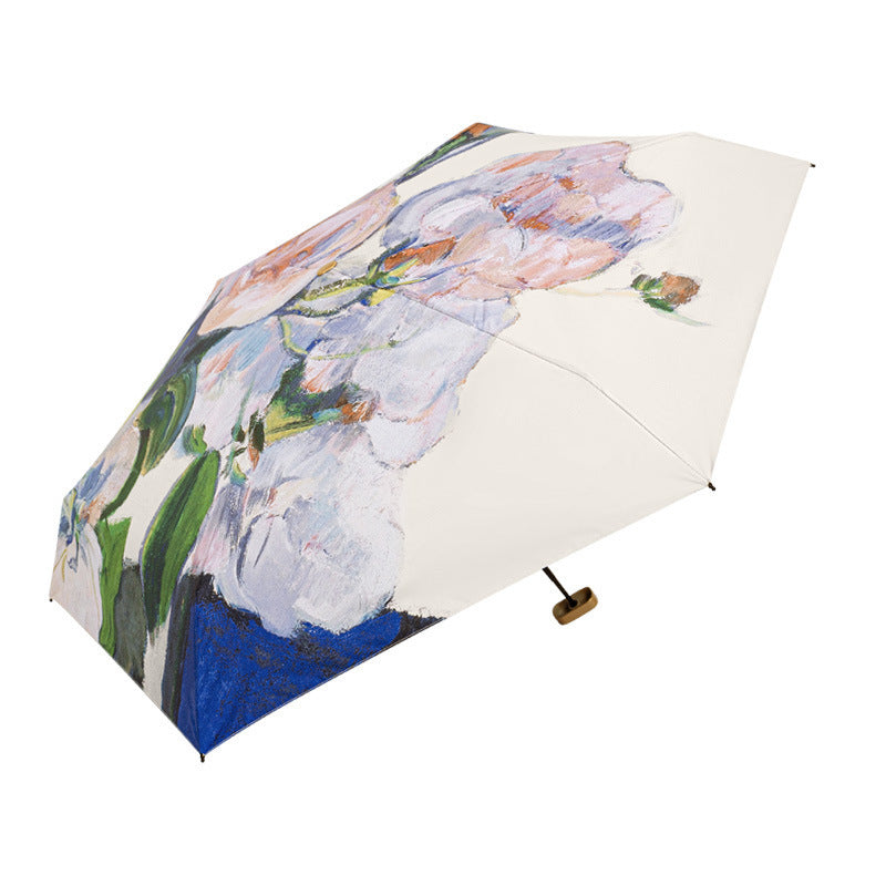 Ladies compact and lighter folding umbrella with stable construction Kalsten