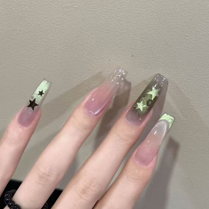 Stylish Glitter Star Nail Art Kalsten