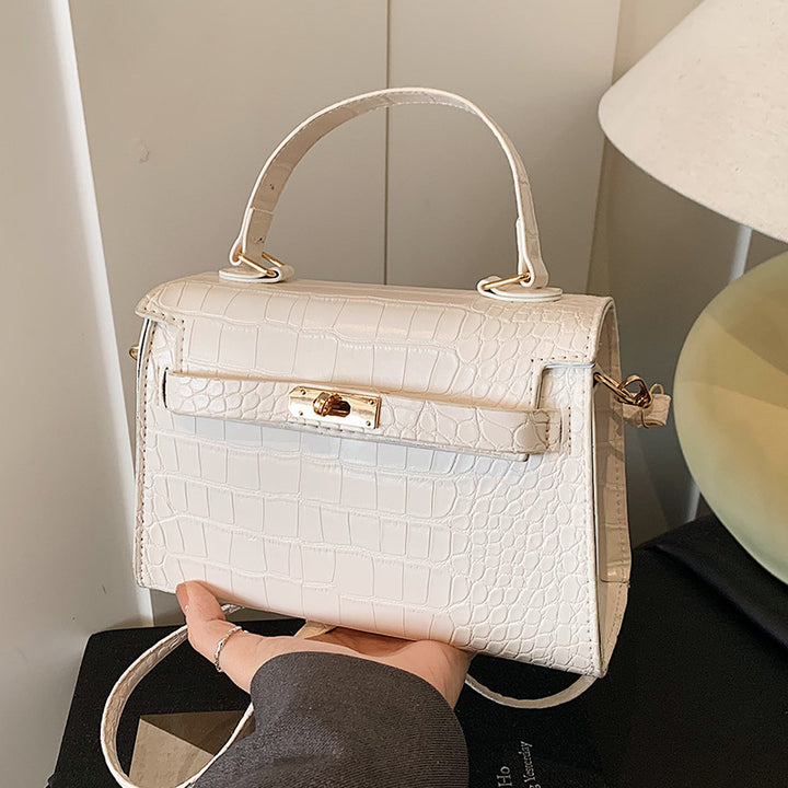Luxurious Crocodile Embossed Handbag