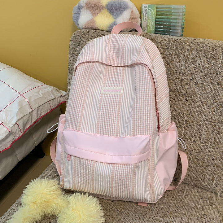 Stylish Striped Design Backpack Kalsten