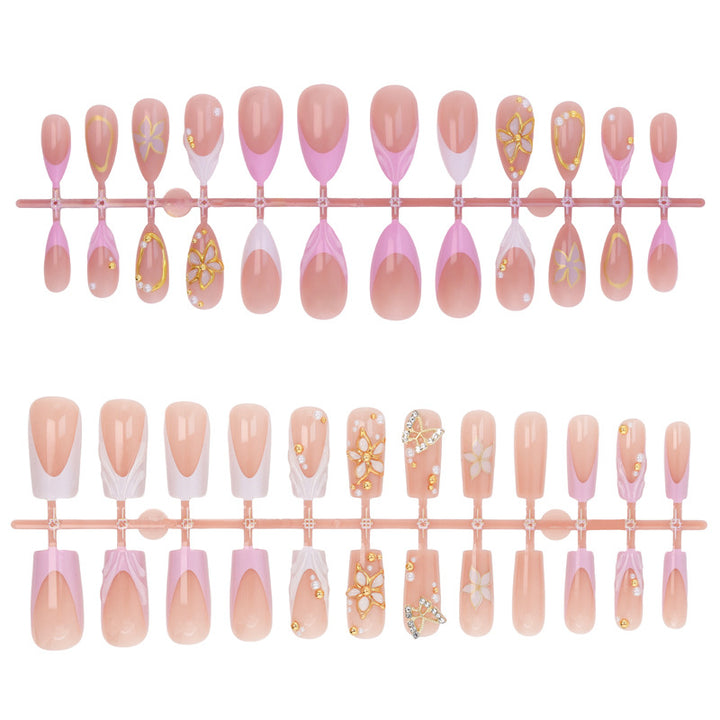 Elegant artificial nails with floral design Kalsten
