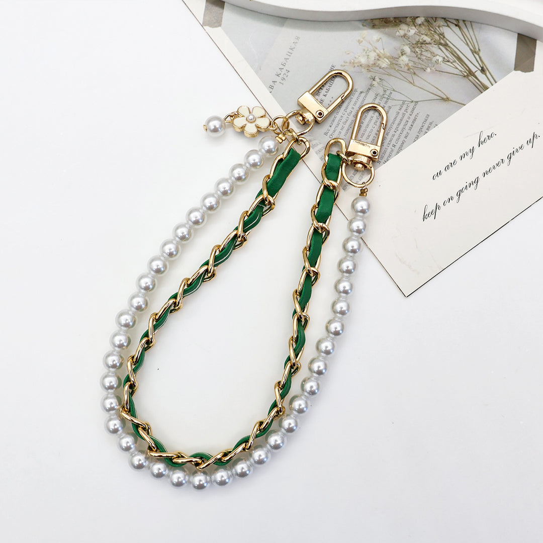 Stylish Pearl-Embellished Eyewear Chain Kalsten
