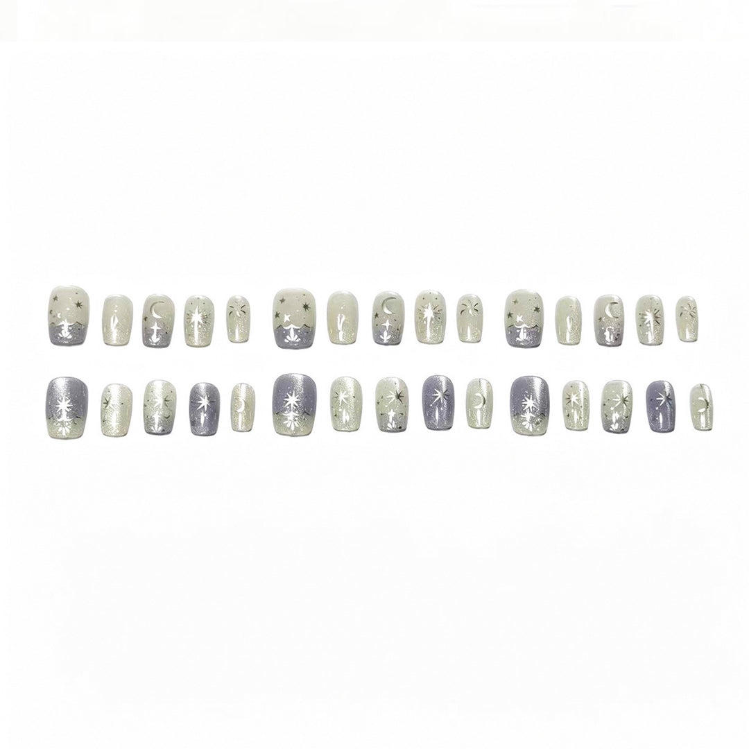 Celestial Themed Press-On Nail Set Kalsten