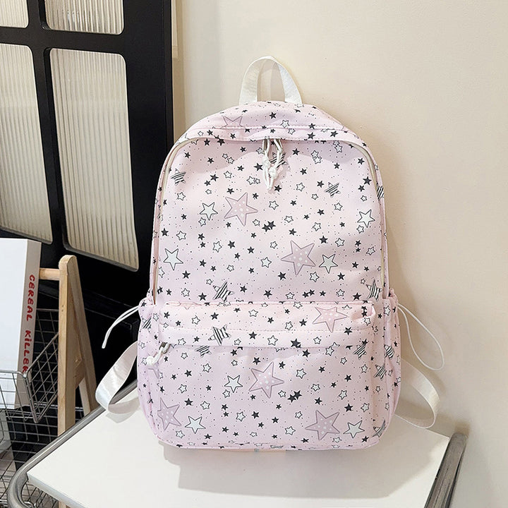 Star Print Spacious Backpack Kalsten