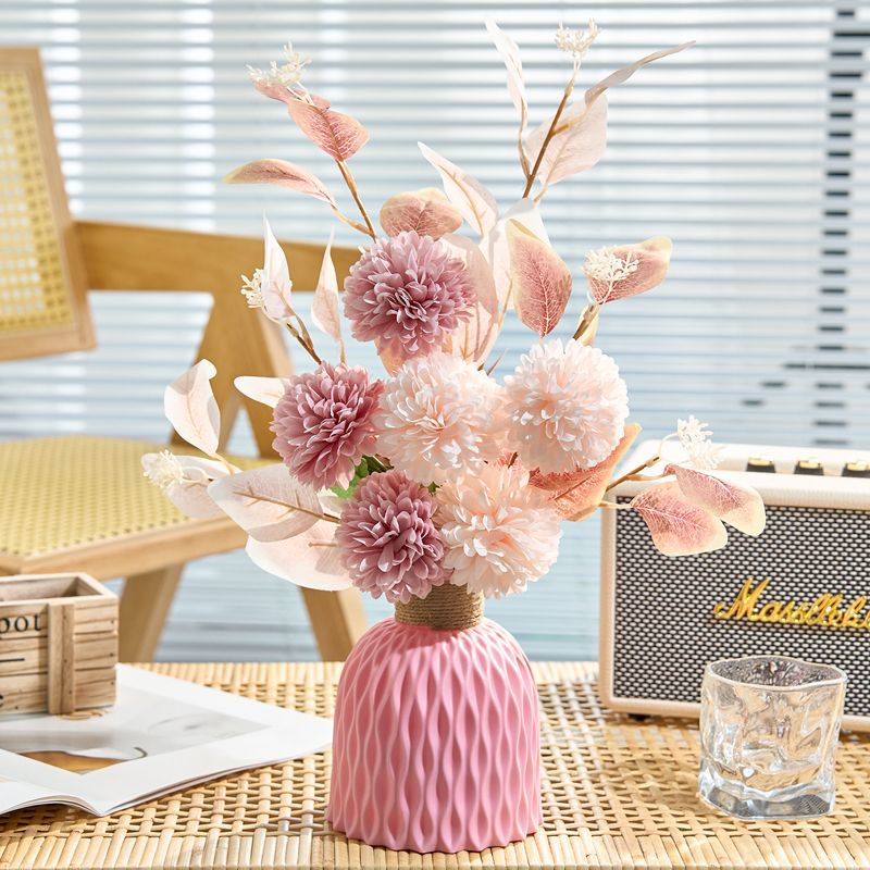 Artificial Floral Bouquet Arrangement with Eucalyptus