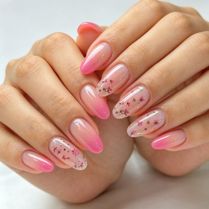 Floral Ombre Press-On Nails Set Kalsten