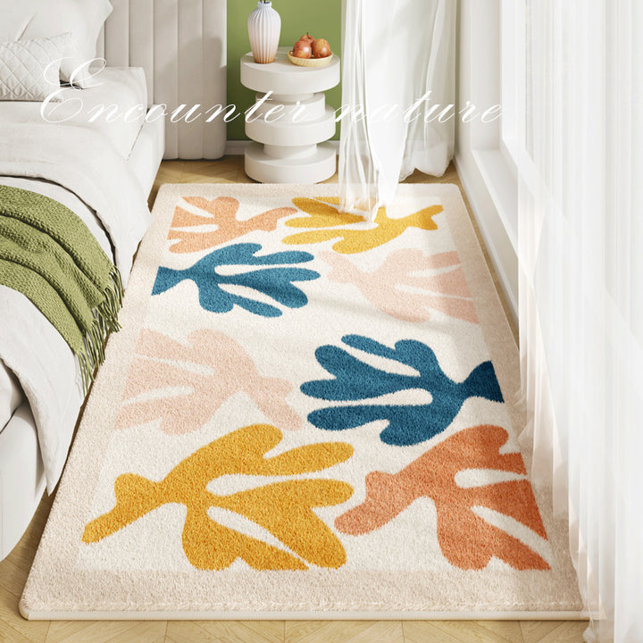 Artistic Leaf Design Area Rug Kalsten